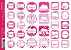 Stickers Quand tu es zen FRAMBOISE - Sultane