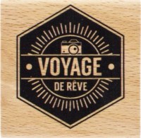 {Capsule août 2016}Tampon bois VOYAGE DE REVE - Florilèges