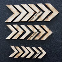 Embell. bois CHEVRONS - Scrap Désirs